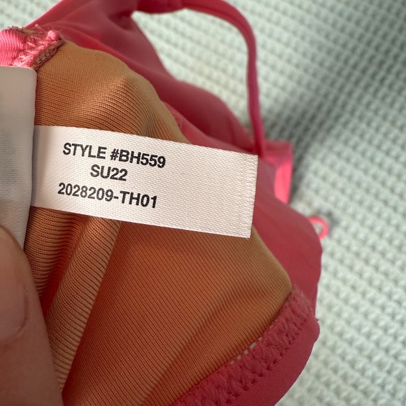 NWT J.Crew Strappy Twist Bikini Top Womens 2X Pink Swim NEW Swimwear Beach BH559 - Picture 6 of 7